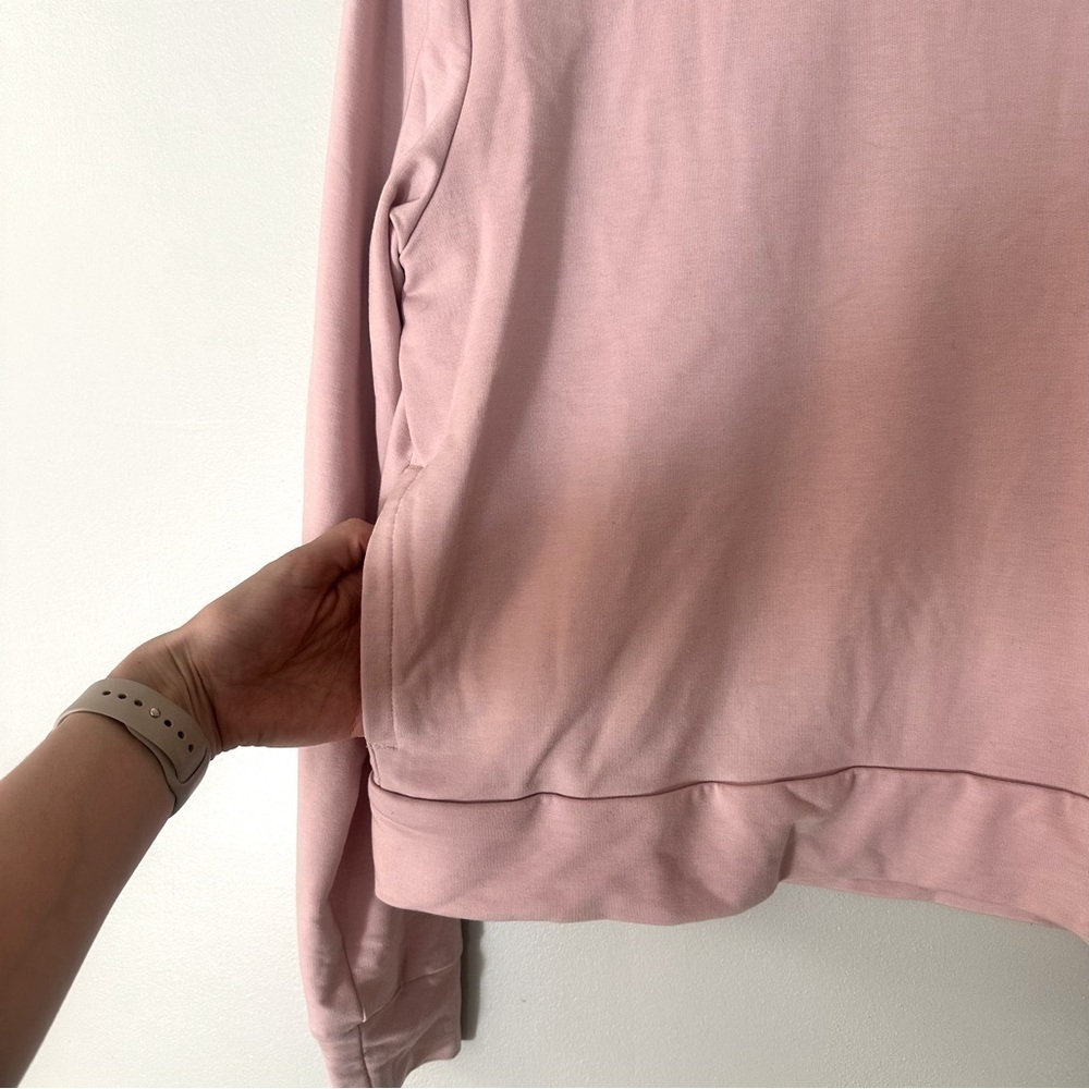 Under Armour Women’s Rival Terry Crew Light Weight Sweat Shirt Pink Size Small - Picture 3 of 9